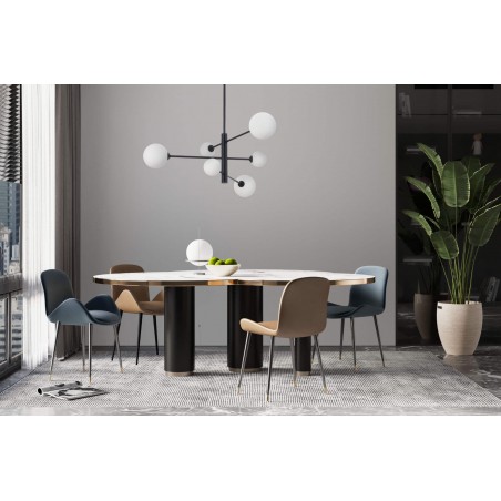 Dorado 6 lampa wisząca czarna LP-002/6P BK