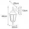Kinkiet K-5006A DOWN CZARNY z serii LOZANA Kaja Lighting