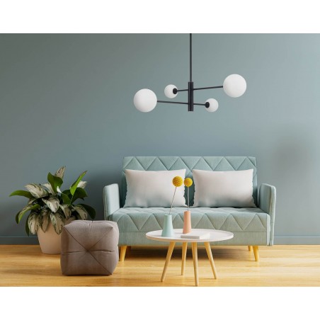 Dorado 6 lampa wisząca czarna LP-002/6P BK