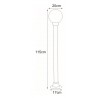 Lampa ogrodowa stojąca K-ML-OGROD 200 0.9 KL. OPAL z serii ASTRID Kaja Lighting