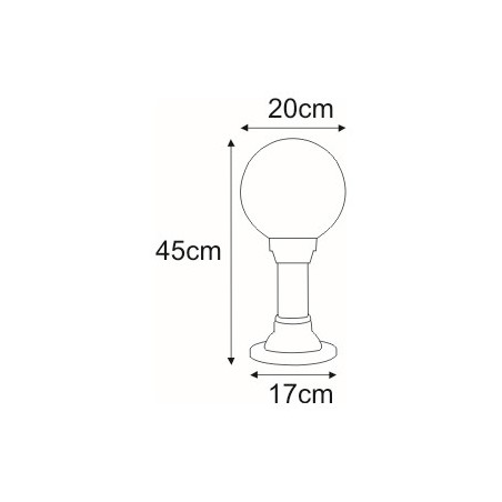 Lampa ogrodowa stojąca K-ML-OGROD 200 0.2 KL. DYM z serii ASTRID Kaja Lighting