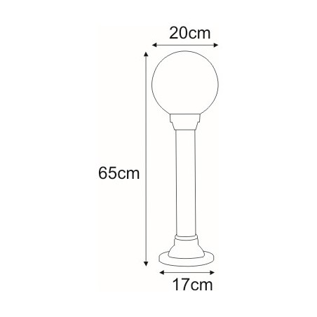 Lampa ogrodowa stojąca K-ML-OGROD 200 0.4 KL. DYM z serii ASTRID Kaja Lighting