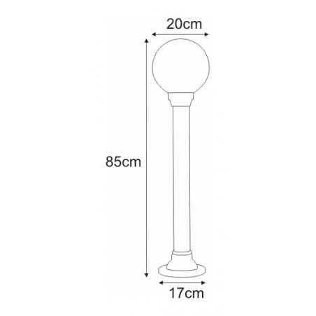 Lampa ogrodowa stojąca K-ML-OGROD 200 0.6 KL. PRYZMAT z serii ASTRID Kaja Lighting