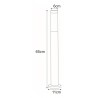 Lampa ogrodowa stojąca K-LP231-650 z serii ANICA Kaja Lighting