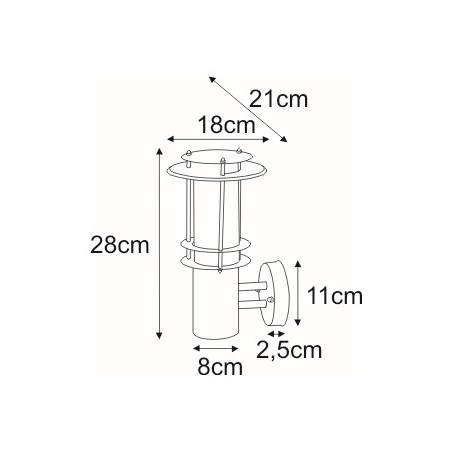 Kinkiet K-LP238A z serii TARES Kaja Lighting
