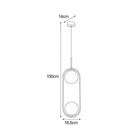 Lampa wisząca K-5111 z serii DAVOS Kaja Lighting