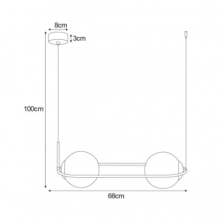 Lampa wisząca K-5122 z serii VENTA Kaja Lighting