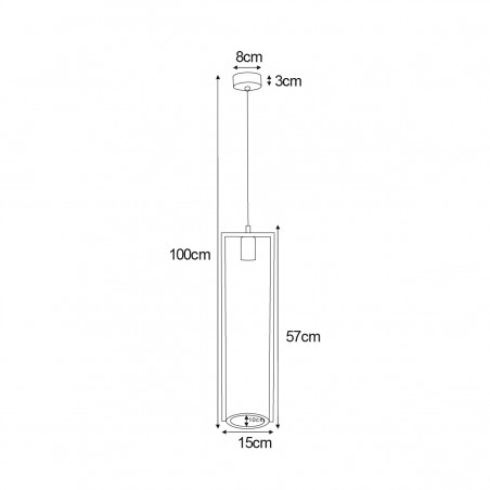 Lampa wisząca z kwietnikiem K-4037 z serii ESTERA Kaja Lighting