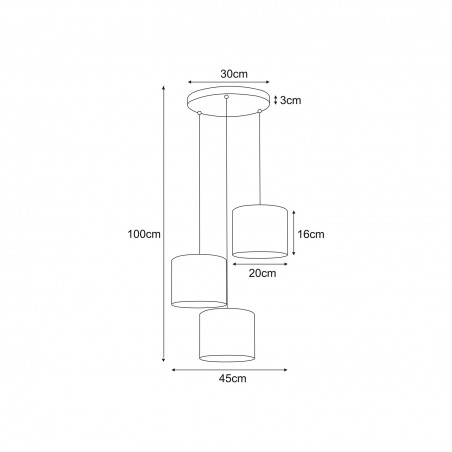 Lampa wisząca K-5222 z serii ZIMBO Kaja Lighting