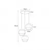 Lampa wisząca K-5232 z serii GATO Kaja Lighting