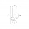 Lampa wisząca K-5172 z serii ETELA Kaja Lighting