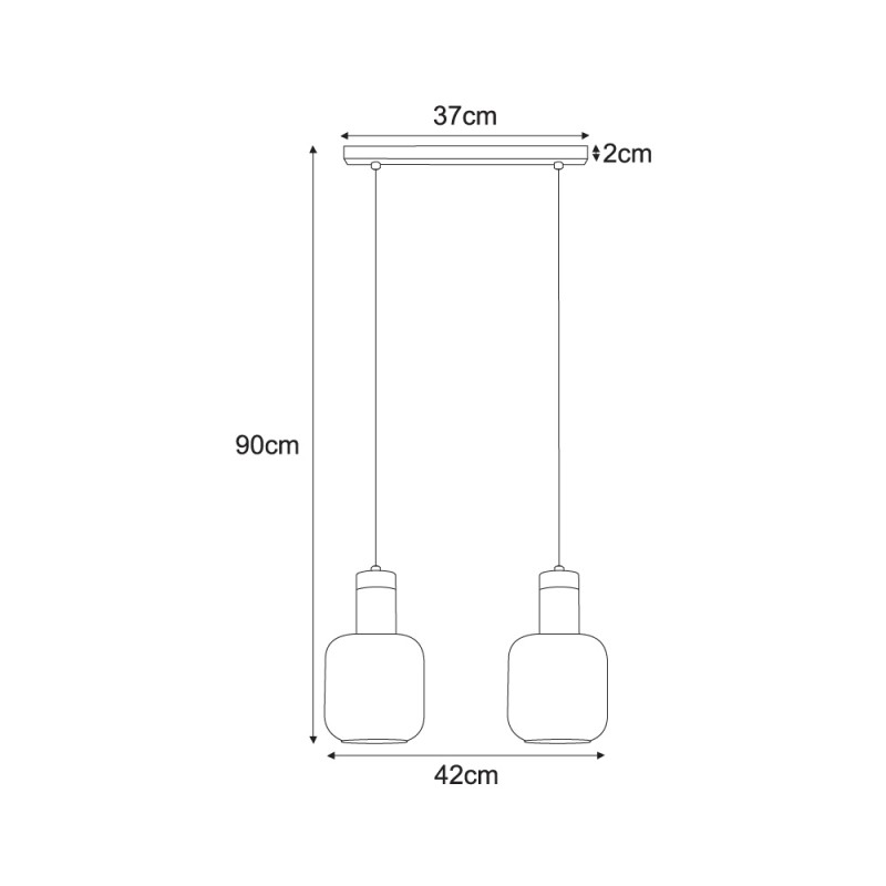 Lampa wisząca K-5266 z serii DOKA Kaja Lighting