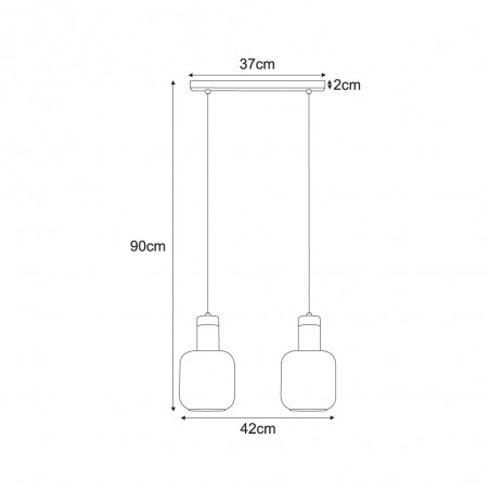 Lampa wisząca K-5266 z serii DOKA Kaja Lighting