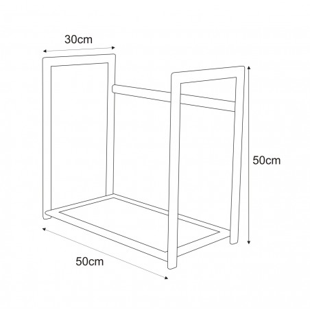 Niski stojak na drewno KS-14 WOOD S - KAJA HOME Kaja Lighting