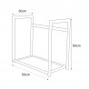 Niski stojak na drewno KS-14 WOOD S - KAJA HOME Kaja Lighting