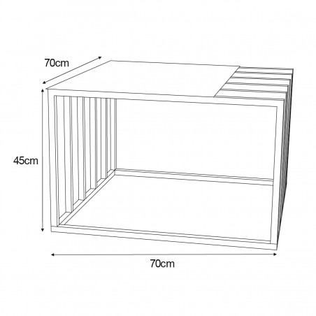 Meble dekoracyjne KS-19 STOLIK z serii KAJA HOME Kaja Lighting