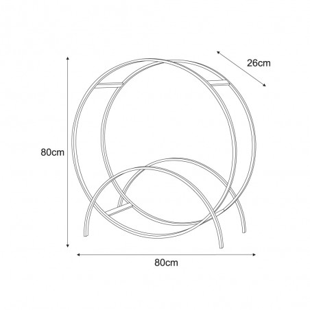 Stojak na drewno KS-20 STOJAK WOOD RING L z serii KAJA HOME Kaja Lighting