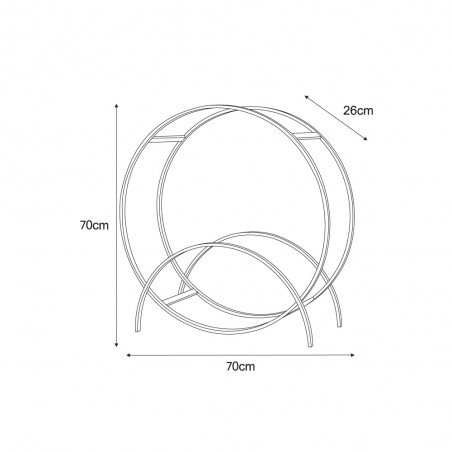 Stojak na drewno KS-21 STOJAK WOOD RING M z serii KAJA HOME Kaja Lighting