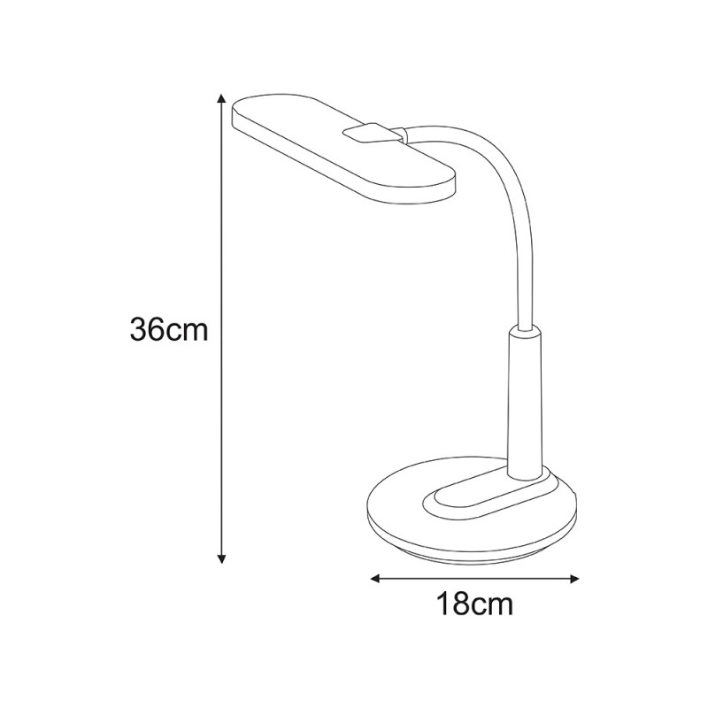 Lampka biurkowa K-BL1185 CZARNY z serii DAFI Kaja Lighting