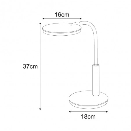 Lampka biurkowa K-BL1237 BIAŁY z serii DINO Kaja Lighting