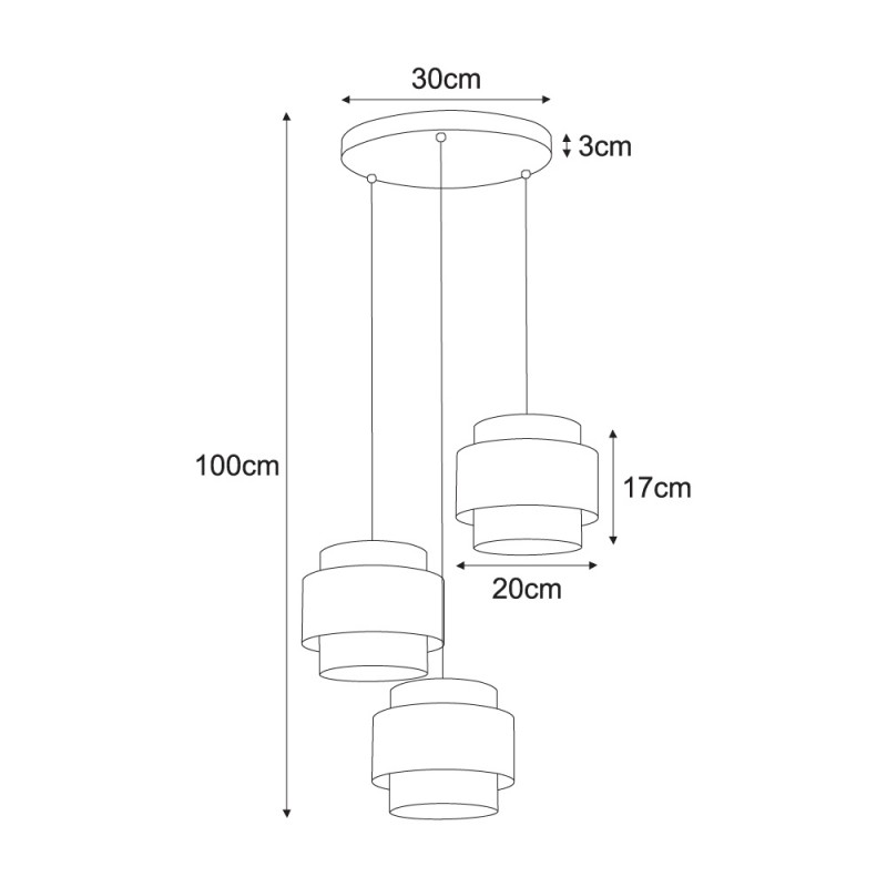 Lampa wisząca K-5282 z serii AMOS Kaja Lighting