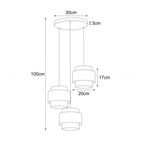 Lampa wisząca K-5282 z serii AMOS Kaja Lighting
