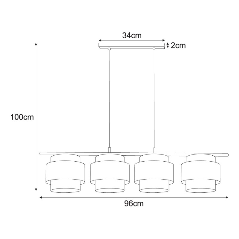 Lampa wisząca K-5283 z serii AMOS Kaja Lighting