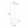 Lampa wisząca K-5270 z serii CEZAR Kaja Lighting