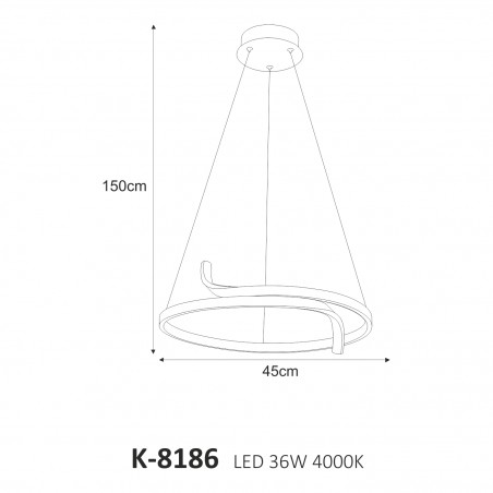 Lampa wisząca K-8186 z serii KALPA Kaja Lighting