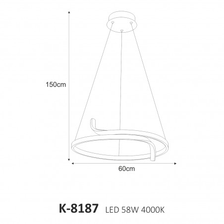 Lampa wisząca K-8187 z serii KALPA Kaja Lighting