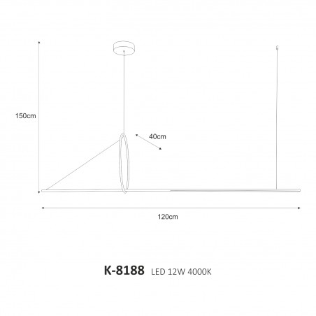 Lampa wisząca K-8188 z serii MONA Kaja Lighting