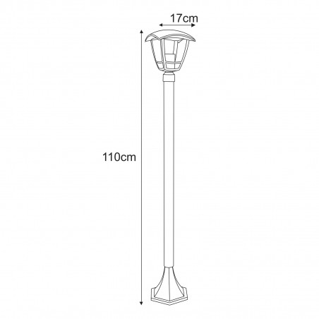 Lampa ogrodowa stojąca K-8202 z serii NAPOLI Kaja Lighting