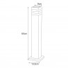 Lampa ogrodowa stojąca K-8208 z serii TAMIZA Kaja Lighting