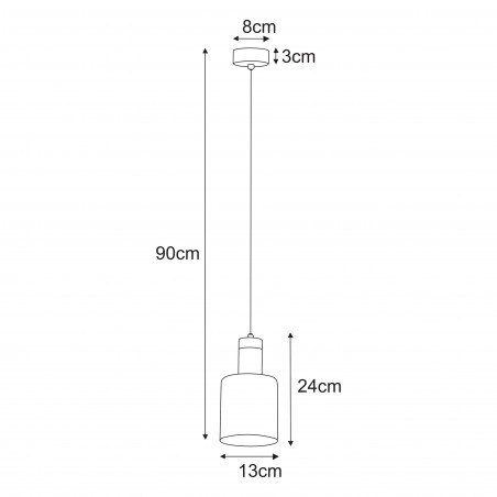Lampa wisząca K-5250 z serii BRUS Kaja Lighting