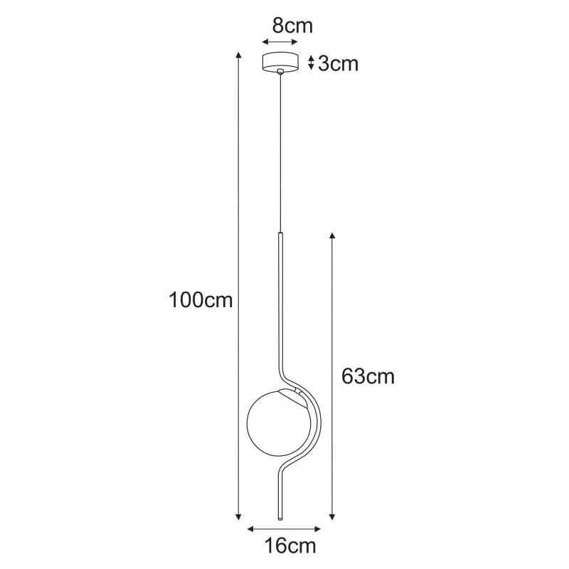 Lampa wisząca K-5330 z serii NEVA Kaja Lighting