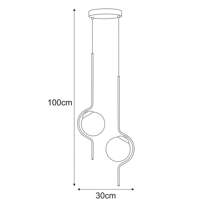 Lampa wisząca K-5332 z serii NEVA Kaja Lighting