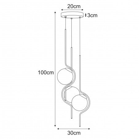 Lampa wisząca K-5333 z serii NEVA Kaja Lighting