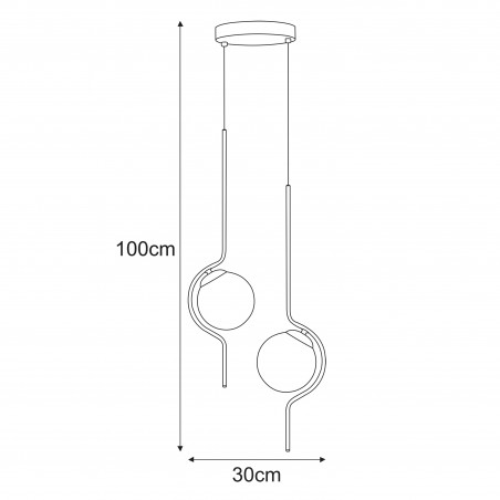 Lampa wisząca K-5337 z serii VELA Kaja Lighting
