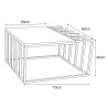Meble dekoracyjne KS-27 STOLIK z serii KAJA HOME Kaja Lighting