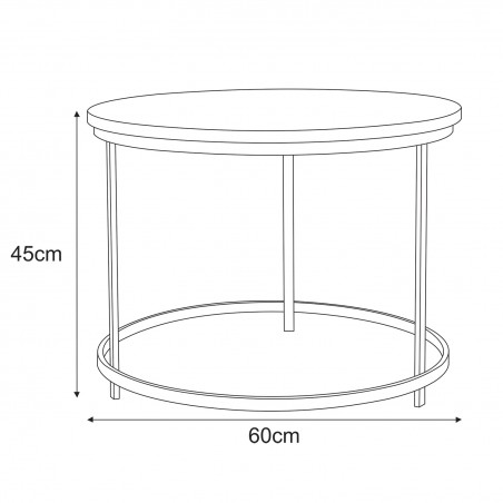 Meble dekoracyjne KS-28 STOLIK z serii KAJA HOME Kaja Lighting