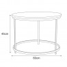 Meble dekoracyjne KS-28 STOLIK z serii KAJA HOME Kaja Lighting