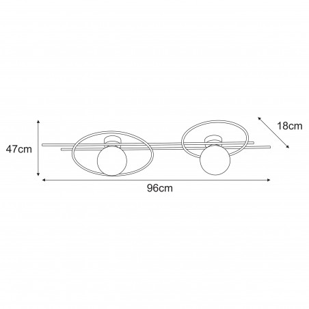 Kinkiet K-5347 z serii CORSA Kaja Lighting