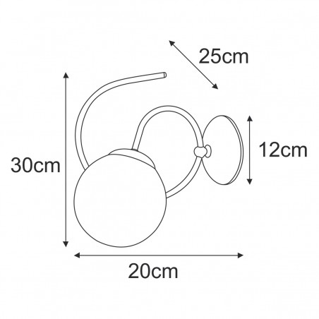 Kinkiet K-5352 z serii NELA Kaja Lighting