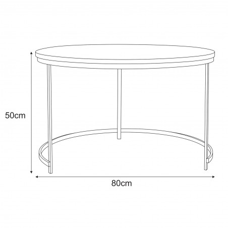 Meble dekoracyjne KS-30 KOMPLET STOLIKÓW z serii KAJA HOME Kaja Lighting