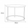 Meble dekoracyjne KS-38 STOLIK z serii KAJA HOME Kaja Lighting