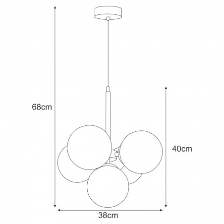 Lampa wisząca K-5362 z serii INEZ Kaja Lighting