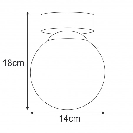 Lampa sufitowa K-5366 z serii PIRO Kaja Lighting