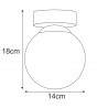 Lampa sufitowa K-5366 z serii PIRO Kaja Lighting