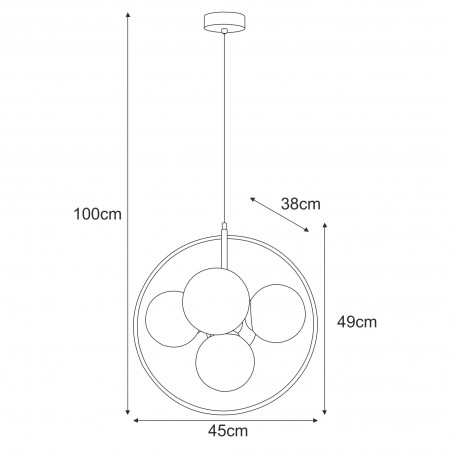 Lampa wisząca K-3836 z serii NEO Kaja Lighting