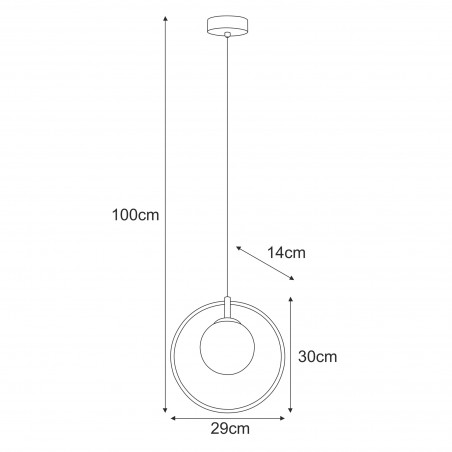 Lampa wisząca K-3837 z serii GEO Kaja Lighting